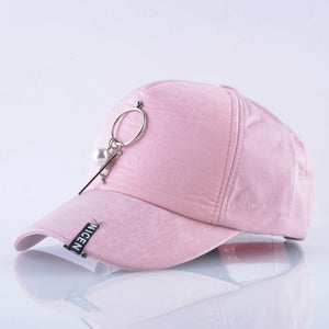 Spring And Autumn Baseball Caps Women Fashion Metal Pearl Decoration Snapback Hip Hop Hats Grils Trucker Caps Female Casquette
