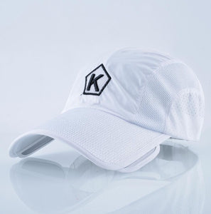 Summer Baseball Cap Men Women Retractable Visor K Embroidery Snapback Mesh Hat Fishing Riding Quick-Dry Bone Trucker Casquette