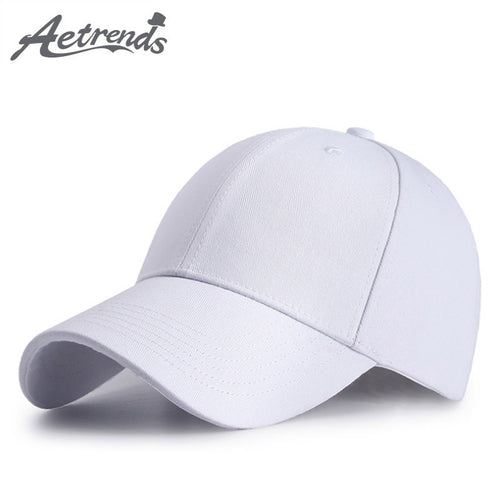 [AETRENDS]White baseball hats canada cotton full a polo hat men snapback caps bone trucker women's baseball cap motocross Z-6296