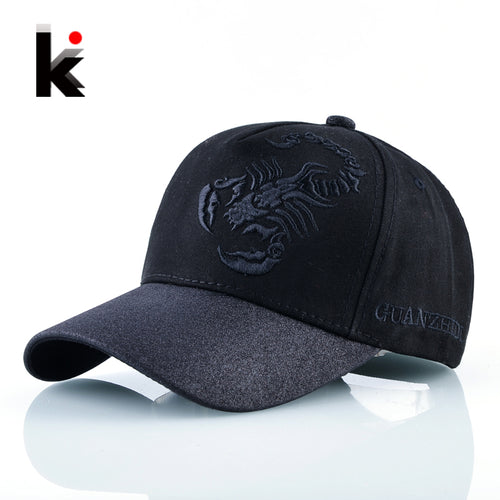 Spring Autumn Snapback Baseball Cap Men Women Scorpion Embroidery Hip Hop Bones Kpop Caps Unisex Trucker Dad Hat Casqutte Homme