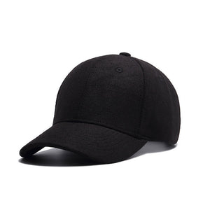 Trucker Cap High Quality Dad Hats For Men Black Snapback Winter Baseball Caps Hip Hop Felt Warm Hat Fashion Boys Adjustable Caps