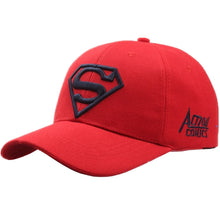 Load image into Gallery viewer, Superman Trucker Cap Snapback Baseball Caps Dad Hats For Women Men Hip Hop Hat Summer Fashion Cotton Sun Hat Casual Adjustable