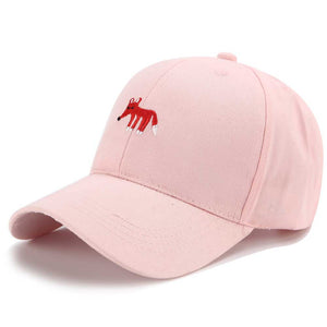 Snapback Trucker Caps Fox Dad Hats For Men Baseball Cap Women Animal Cartoon Embroidery Adjustable Casual Hip Hop Summer Sun Hat