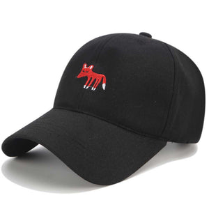 Snapback Trucker Caps Fox Dad Hats For Men Baseball Cap Women Animal Cartoon Embroidery Adjustable Casual Hip Hop Summer Sun Hat