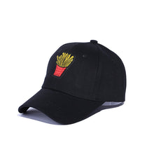 Load image into Gallery viewer, Funny Baseball Cap French Fries Hamburger Dad Hat Women Embroidery Men Hip Hop Snapback Caps Summer Curved Brim Trucker Hats