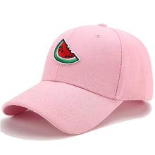 Load image into Gallery viewer, Summer Funny Baseball Cap Men Women Watermelon Embroidery Dad Hat Hip Hop Snapback Hats Casual Couple Lover Trucker Caps Visor