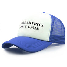 Load image into Gallery viewer, Dad Hat Make America Great Again Snapback Baseball Cap Women Donald Trump Men Hip Hop Caps Mesh Casual Trucker Hats Adjustable