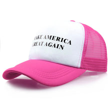 Load image into Gallery viewer, Dad Hat Make America Great Again Snapback Baseball Cap Women Donald Trump Men Hip Hop Caps Mesh Casual Trucker Hats Adjustable