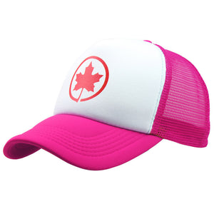 New Canada Trucker Baseball Cap Summer Dad Hat Maple Leaf Print Mesh Hats For Women Men Snapback Hip Hop Cotton Caps Adjustable
