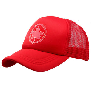 New Canada Trucker Baseball Cap Summer Dad Hat Maple Leaf Print Mesh Hats For Women Men Snapback Hip Hop Cotton Caps Adjustable