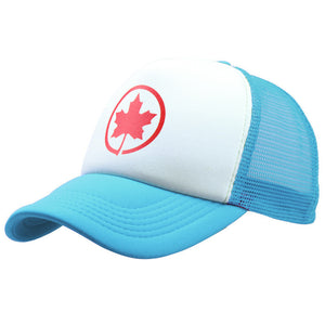 New Canada Trucker Baseball Cap Summer Dad Hat Maple Leaf Print Mesh Hats For Women Men Snapback Hip Hop Cotton Caps Adjustable