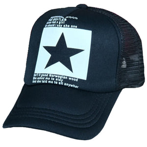 Snapback Trucker Caps Dad Hats Baseball Cap Men Star Print Summer Outdoor Sport Hip Hop Adjustable Women Mesh Hat Casual Visor