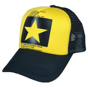 Snapback Trucker Caps Dad Hats Baseball Cap Men Star Print Summer Outdoor Sport Hip Hop Adjustable Women Mesh Hat Casual Visor