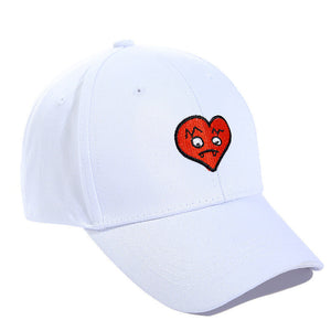 New 2018 Dad Hat Snapback Baseball Cap Trucker Hats For Women Men Heart Embroidery Hip Hop Adjustable Summer Funny Unisex Caps