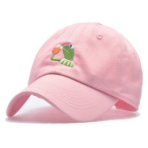 New Frog Tea Pepe Dad Hat Embroidery Baseball Caps Skull Black Snapback Trucker Hats Summer Heart Hip Hop Rapper Cap Adjustable