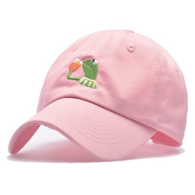 New Frog Tea Pepe Dad Hat Embroidery Baseball Caps Skull Black Snapback Trucker Hats Summer Heart Hip Hop Rapper Cap Adjustable