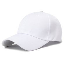 Load image into Gallery viewer, Snapback Baseball Cap Canvas White Dad Hat Women Plain Trucker Hats Men Summer Casual Solid Hip Hop Black Hats Golf Adjustable
