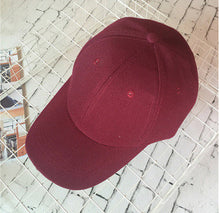 Load image into Gallery viewer, Snapback Baseball Cap Canvas White Dad Hat Women Plain Trucker Hats Men Summer Casual Solid Hip Hop Black Hats Golf Adjustable