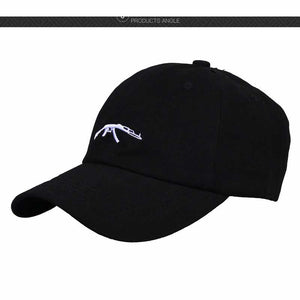 Summer Cotton Uzi Gun Baseball Cap US Fashion Ak47 Snapback Caps for Men Hip Hop Dad Hat Casual Women Embroidery Trucker Hat