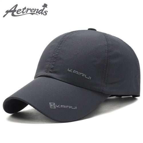 [AETRENDS] Summer Cap Men 2018 Baseball Cap with Mesh Hat Sport Mens Hats and Caps Branded Masculine Bones Trucker Bone Z-6471