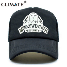 Load image into Gallery viewer, CLIMATE Men Trucker Caps Hot Game Auto V 5 Cap New Merry Weather Security Fans Caps Hat Cool Mesh Trucker Cap Hat for Men Youth