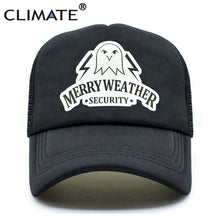 Load image into Gallery viewer, CLIMATE Men Trucker Caps Hot Game Auto V 5 Cap New Merry Weather Security Fans Caps Hat Cool Mesh Trucker Cap Hat for Men Youth