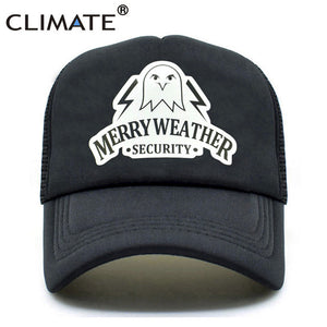 CLIMATE Men Trucker Caps Hot Game Auto V 5 Cap New Merry Weather Security Fans Caps Hat Cool Mesh Trucker Cap Hat for Men Youth