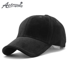 Load image into Gallery viewer, [AETRENDS] Luxury Brand Cotton Velvet Baseball Caps for Men Women Sport Hats Polo Hat Trucker Cap Dad Hat Winter Outdoor Z-3023