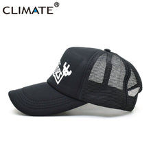 Load image into Gallery viewer, CLIMATE Men Women Trucker Caps Priest Cap Men Fans Hot Summer Black Baseball Mesh Net Trucker Cap Hat