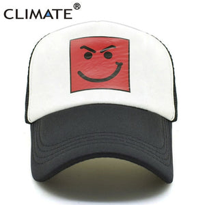 CLIMATE Men Women Summer Trucker Cap Fans Cap Cool Music Caps Summer Mesh Trucker Hat Caps