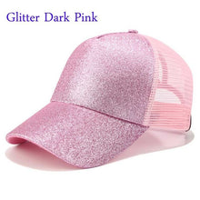 Load image into Gallery viewer, New 2018 Women Ponytail Baseball Cap Messy Bun Dad Hats Summer Snapback Mesh Trucker Hat Casual Girls Hip Hop Adjustable Caps