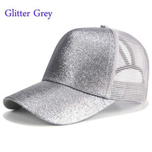 Load image into Gallery viewer, New 2018 Women Ponytail Baseball Cap Messy Bun Dad Hats Summer Snapback Mesh Trucker Hat Casual Girls Hip Hop Adjustable Caps