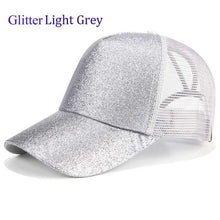 Load image into Gallery viewer, New 2018 Women Ponytail Baseball Cap Messy Bun Dad Hats Summer Snapback Mesh Trucker Hat Casual Girls Hip Hop Adjustable Caps