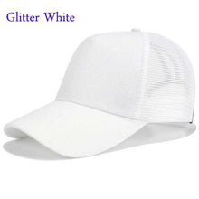 Load image into Gallery viewer, New 2018 Women Ponytail Baseball Cap Messy Bun Dad Hats Summer Snapback Mesh Trucker Hat Casual Girls Hip Hop Adjustable Caps