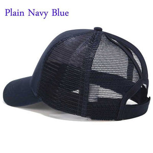 New 2018 Women Ponytail Baseball Cap Messy Bun Dad Hats Summer Snapback Mesh Trucker Hat Casual Girls Hip Hop Adjustable Caps