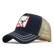 Load image into Gallery viewer, [FLB] Baseball Cap For Men Women Summer Mesh Embroidery Buck Trucker Bones Snapback Hip Hop Hat Casual Cotton Casquette Cap F193